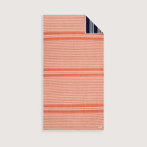 Shop our Sheridan Seeker Stripe Beach Towel in lemoncello. Shop