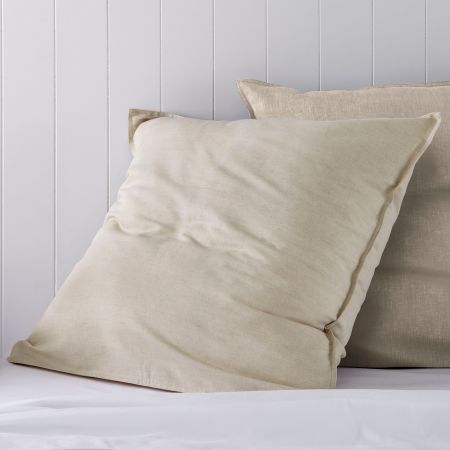 Sheridan Washed Linen Cotton European Pillowcase Natural