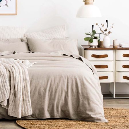 Sheridan Washed Linen Cotton Quilt Cover Set