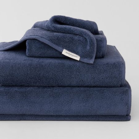Aven Towel Collection in indigo