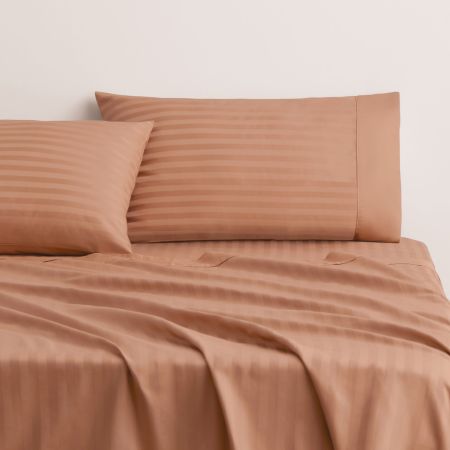 Gable 400Tc Sheet Set in Smoked Tea