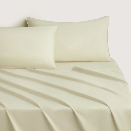 Bayley Washed Cotton Sheet Set in Soft Green