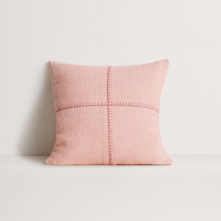 Marvi Square Cushion in Coral