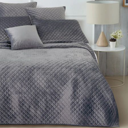 Sheridan Berrima Bed Cover Smoke
