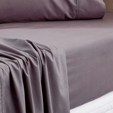 Sheridan Everyday Cotton 250Tc Fitted Sheet Charcoal