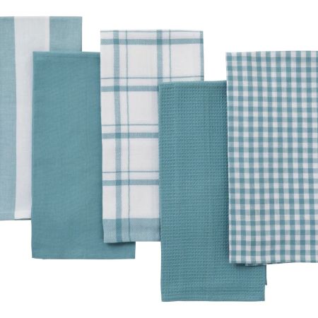 Sheridan Harling Tea Towel Set Blue Gum