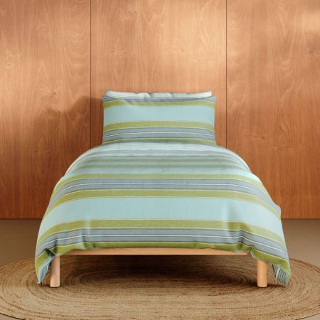 Spike Quilt Cover Set in Pear