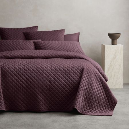 Sheridan Berrima Bed Cover in mulberry