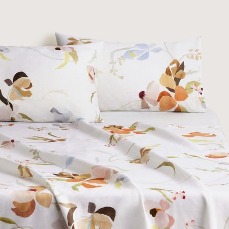 Abbotson European Flax Linen Orchid Flat Sheet in Multi
