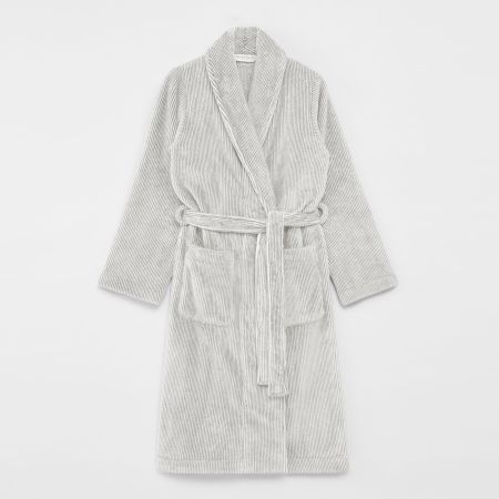 Sheridan Plush Robe Grey
