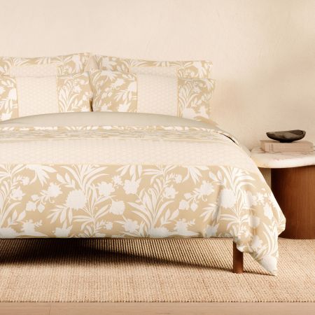 Sheridan Erena Quilt Cover Set in Almond
