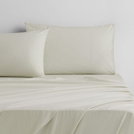 Classic Contrast Chino Sheet Set in Willow