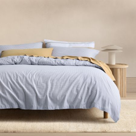 Sheridan Outlet Flannelette Mini Windowpane Quilt Cover Set