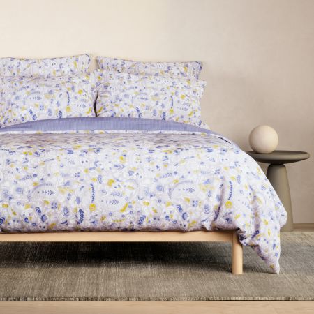 Ennis Quilt Cover Set in Dusty Mauve