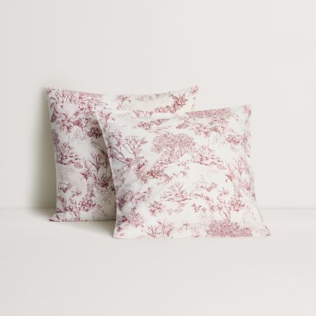 Bristo European Pillowcase in Rosewood