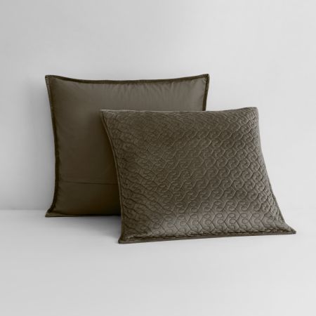Kahri European Sham in Bitter Chocolate