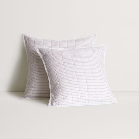 Everyday Cotton Stripe European Sham in Elderberry