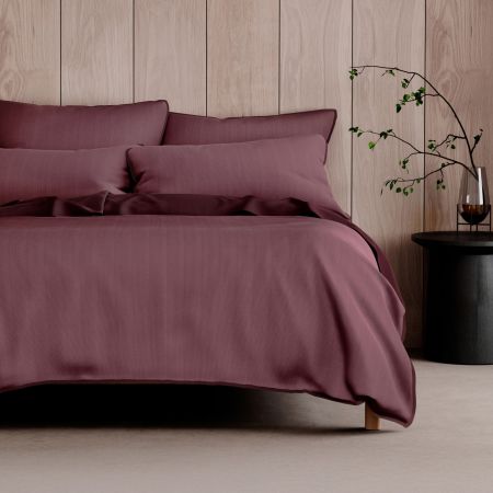 Dalison Quilt Cover Set in Marsala
