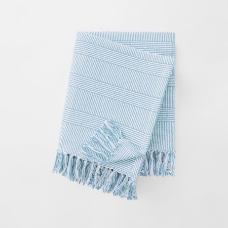 Lockhart Throw in Ash Blue