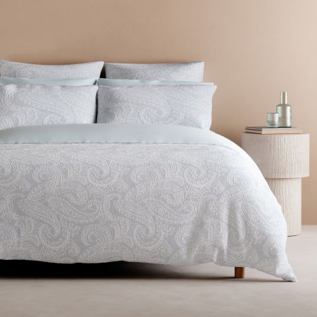 Alira Quilt Cover Set in Blue
