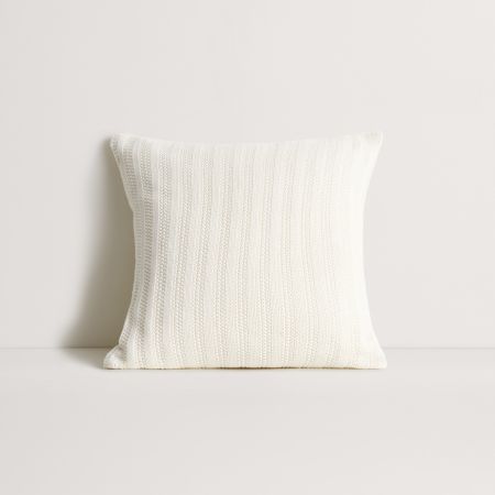 Remino Square Cushion in Antique White