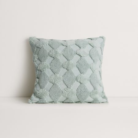 Chesley Square Cushion in Mintcream