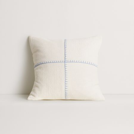 Marvi Square Cushion in Antique White