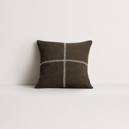 Marvi Square Cushion in Bitter Chocolate