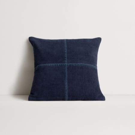 Marvi Square Cushion in Indigo