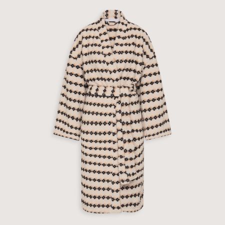 Patterson Stripe Robe in Feather
