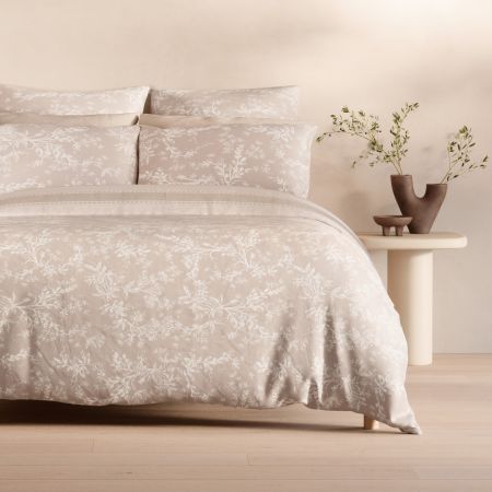 Lerato Quilt Cover Set in White