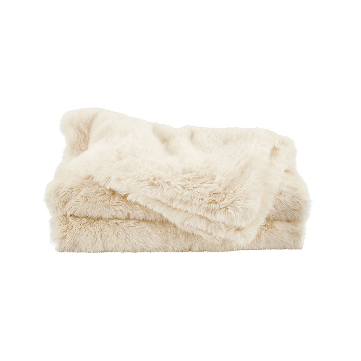 Sheridan Outlet Cherban Faux Fur Throw Cream Sheridan Outlet Australia