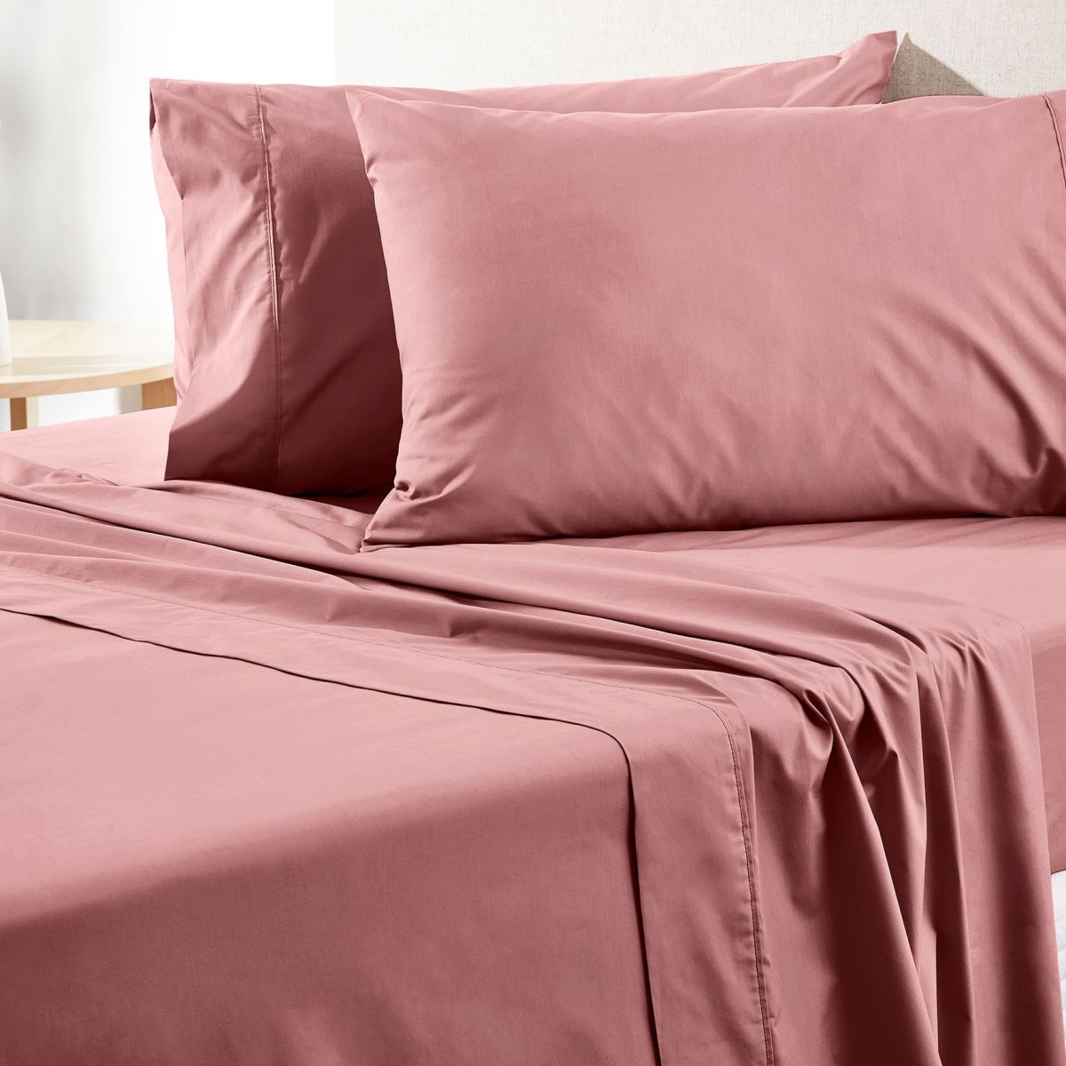 Sheridan Everyday Cotton 250Tc Sheet Set Dusty Rose Sheridan Australia