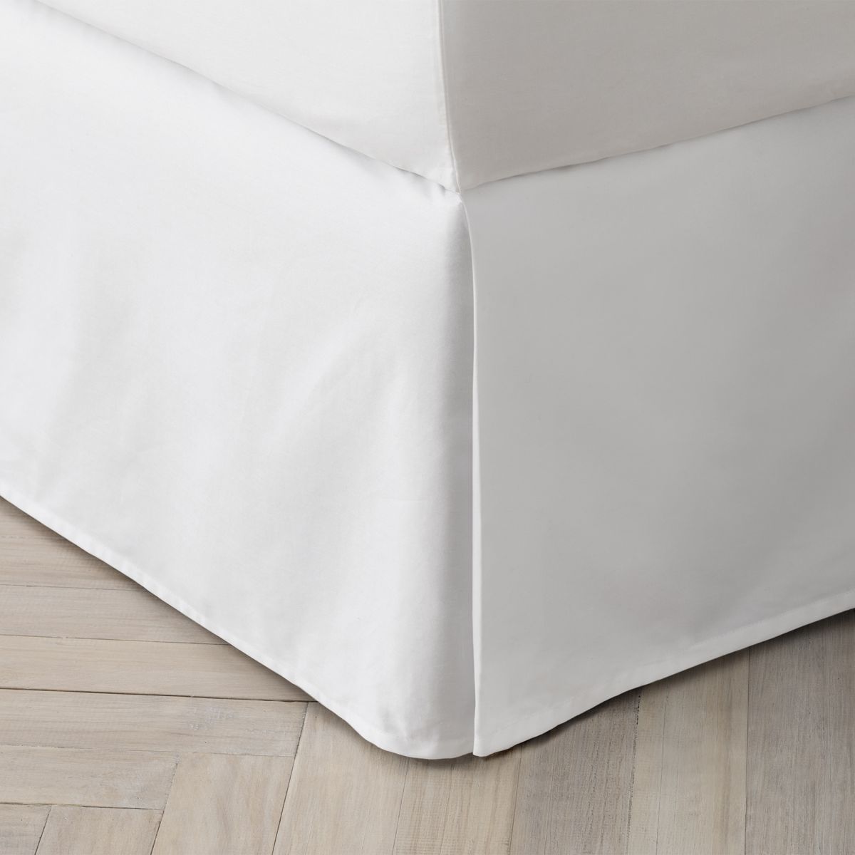 Organic Cotton 300Tc Percale Bed Skirt Snow Sheridan Outlet