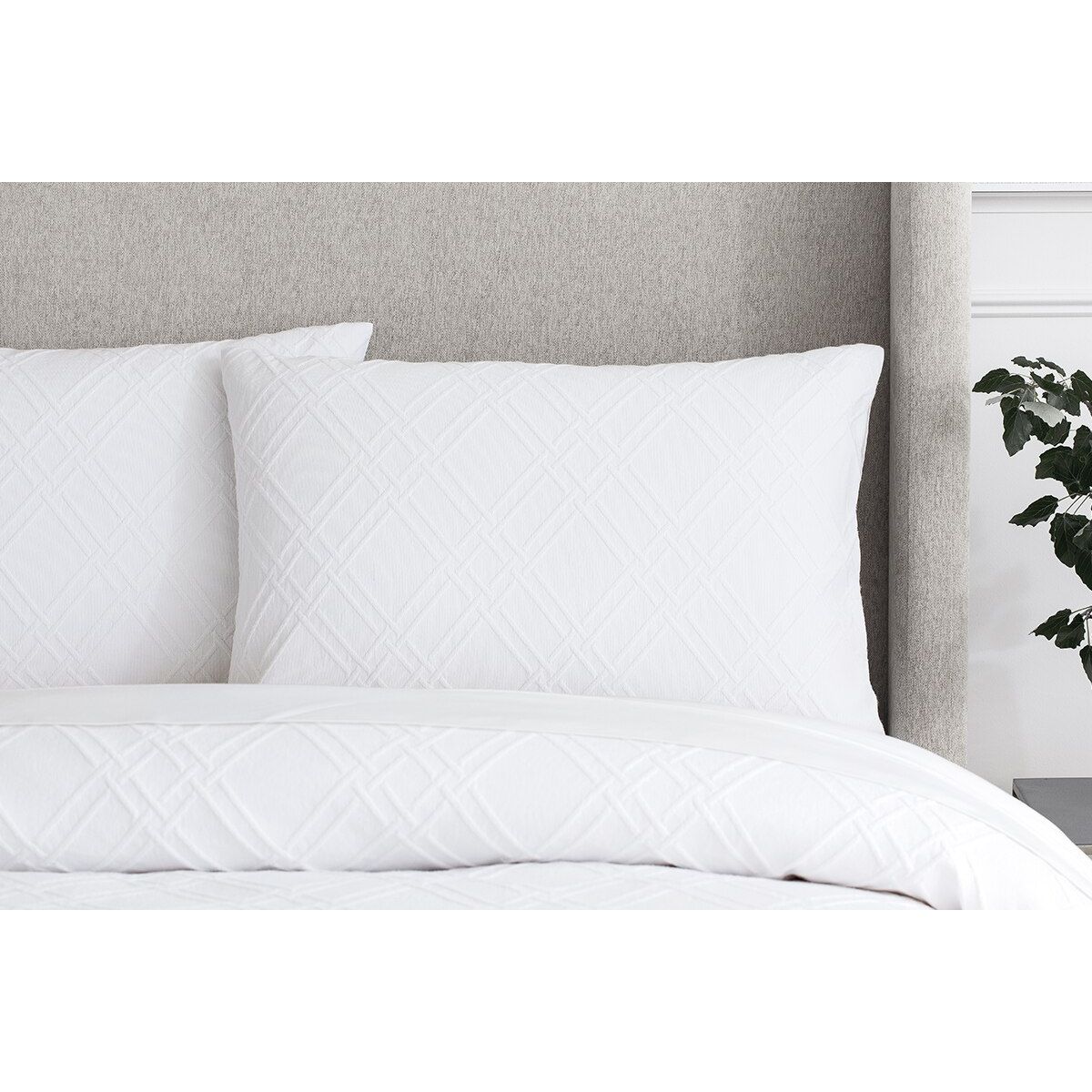 Sheridan Rotan Pillowcase Pair White Sheridan Australia