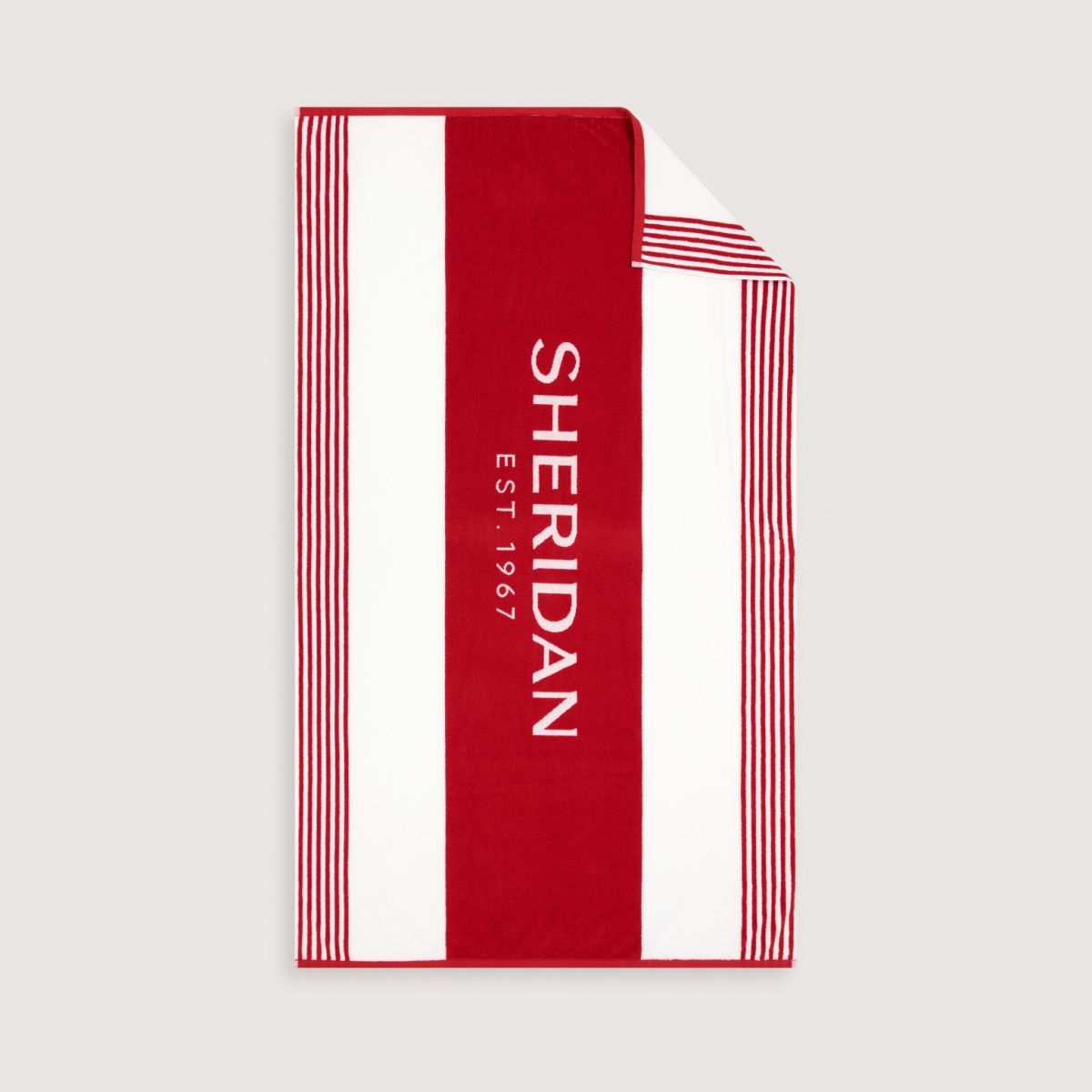 Shop our Sheridan Collaroy Beach Towel in antique red. Shop online