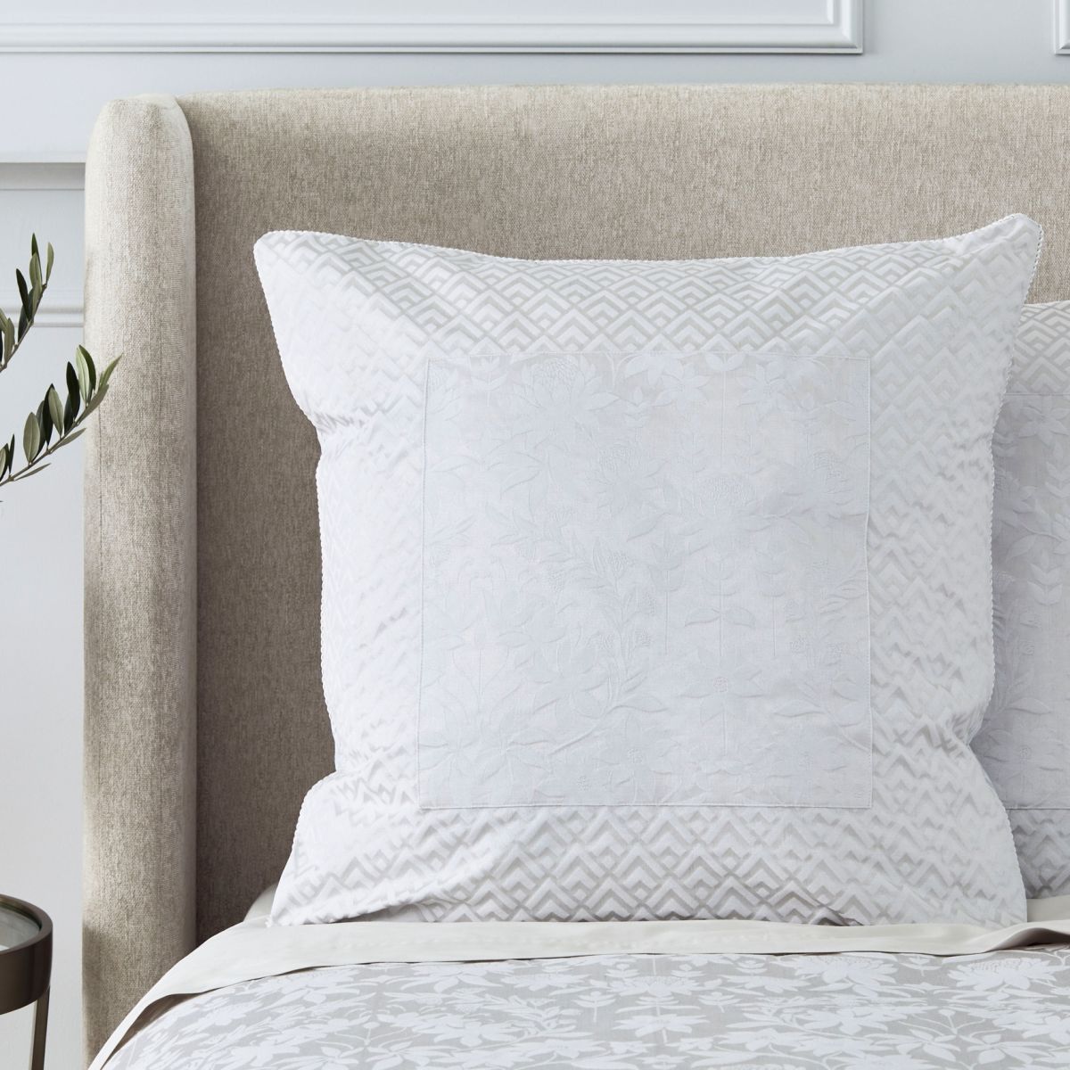 Grey european pillowcase sale